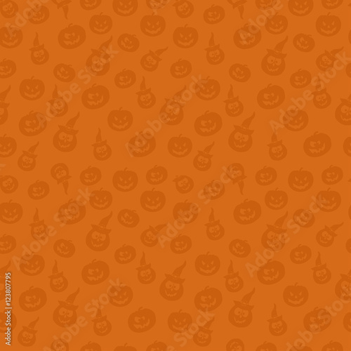Art seamless pattern for Happy Halloween background. Design temp