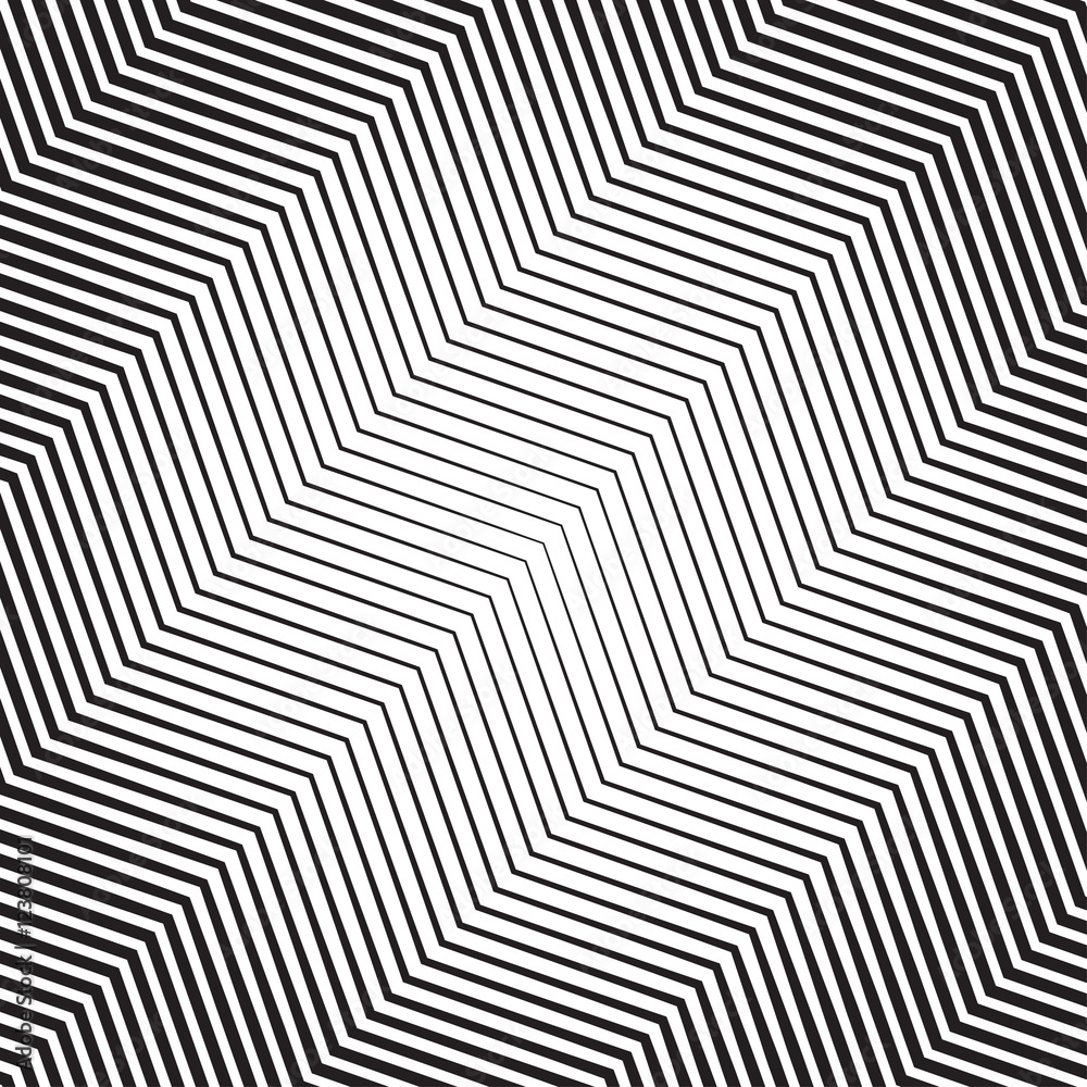 Zigzag pattern with Dynamic, irregular lines. Geometric circular Zigzag pattern with Dynamic, irregular lines. Geometric circular