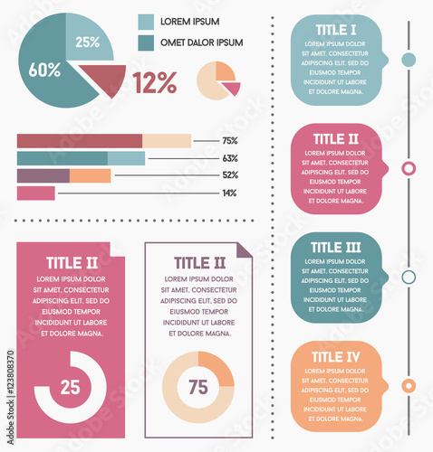 Infographics Elements and Objects Big Huge Set All Kinds of Info