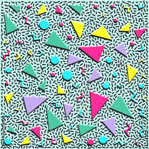 Retro vintage 80s or 90s fashion style abstract pattern backgrou