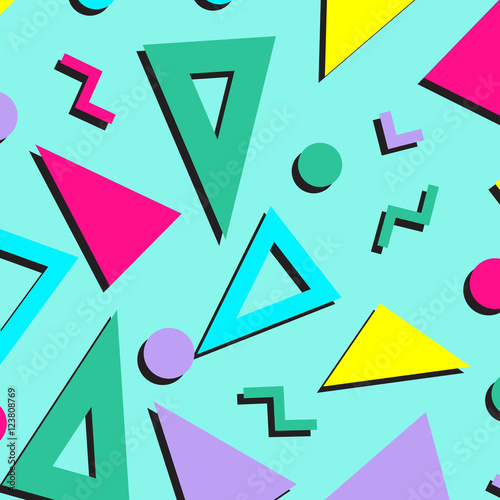 Retro vintage 80s or 90s fashion style abstract pattern backgrou