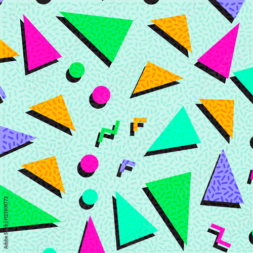 Retro vintage 80s or 90s fashion style abstract pattern backgrou