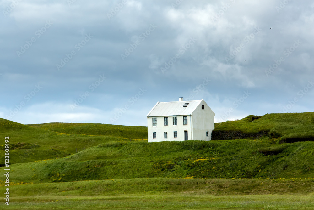 View at Icelandic plains during summertime View at Icelandic plains during summertime