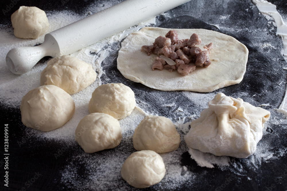 Fototapeta premium Preparing Dumplings