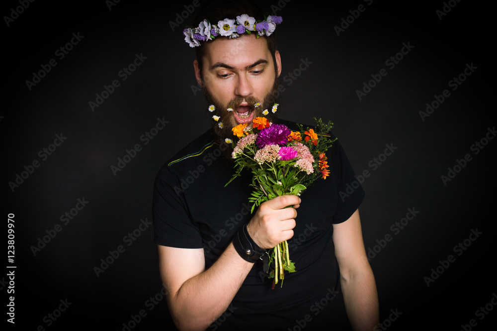 Man Flower Wreaths
