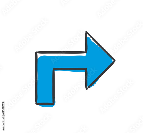 Stick Figure Series Icon / Pfeil rechts