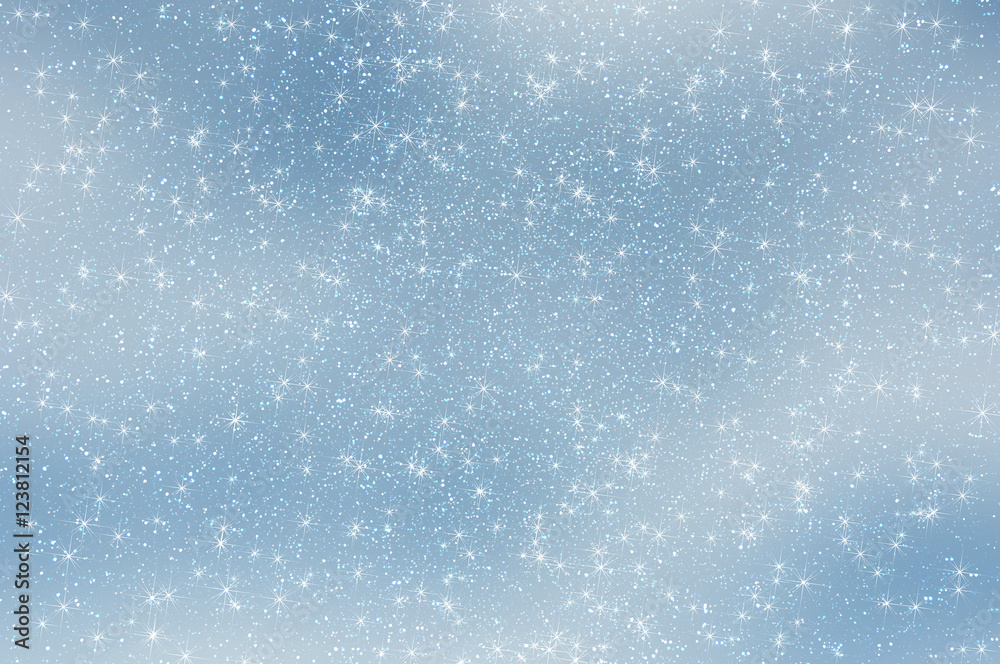 abstract star sky snowflakes clouds