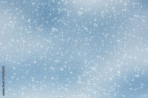 abstract star sky snowflakes clouds