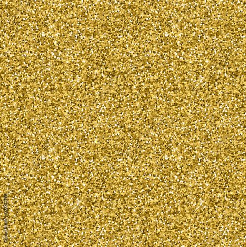 Golden glitter texture seamless pattern in gold style. Vector design.