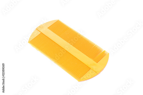 Lice comb isolated on a white background photo
