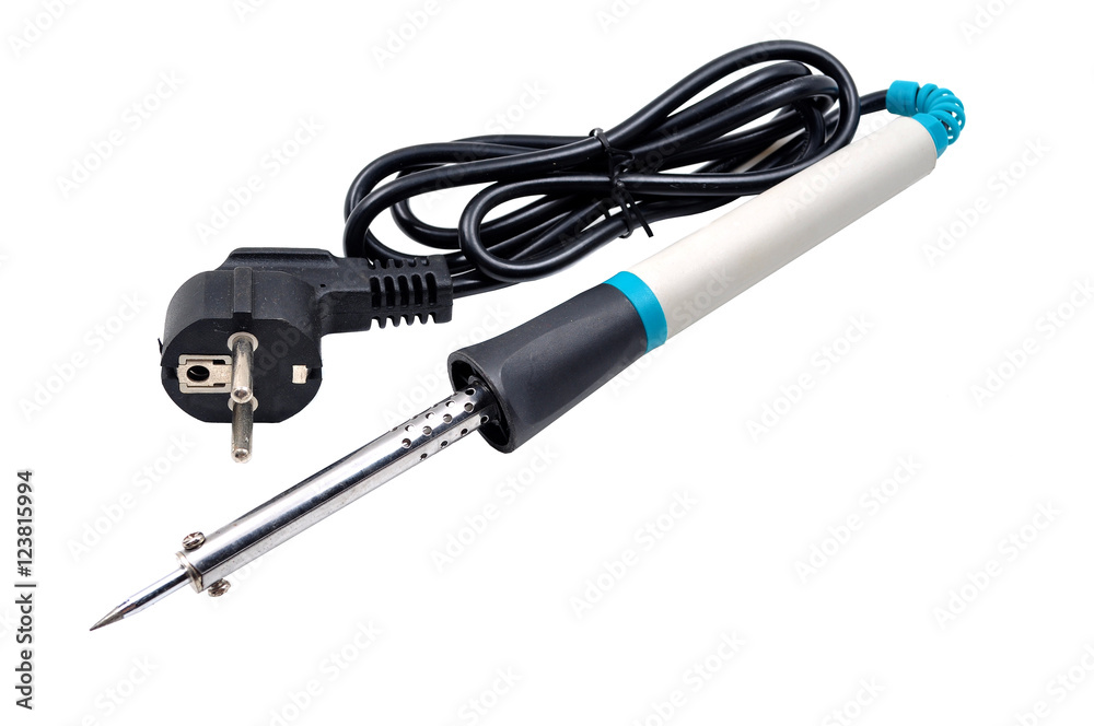 Soldering iron isolated on white background Soldering iron isolated on white background