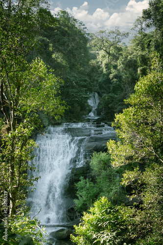 Mae Ya waterfall at DoiInthanon National park in Chiang Mai Thailand