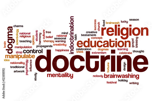 Slika na platnu Doctrine word cloud