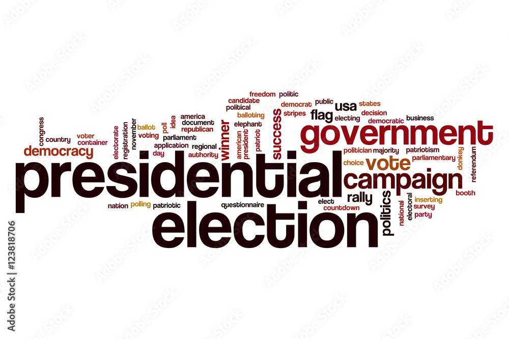 Presidential election word cloud Presidential election word cloud