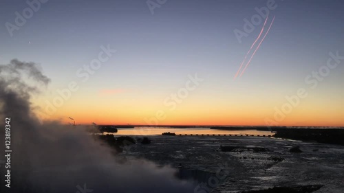 Niagara Falls Waiting for Sunrise, Ontario, Canada