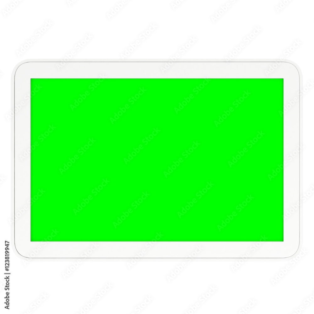 Tablet pc computer with green screen chroma key Tablet pc computer with green screen chroma key