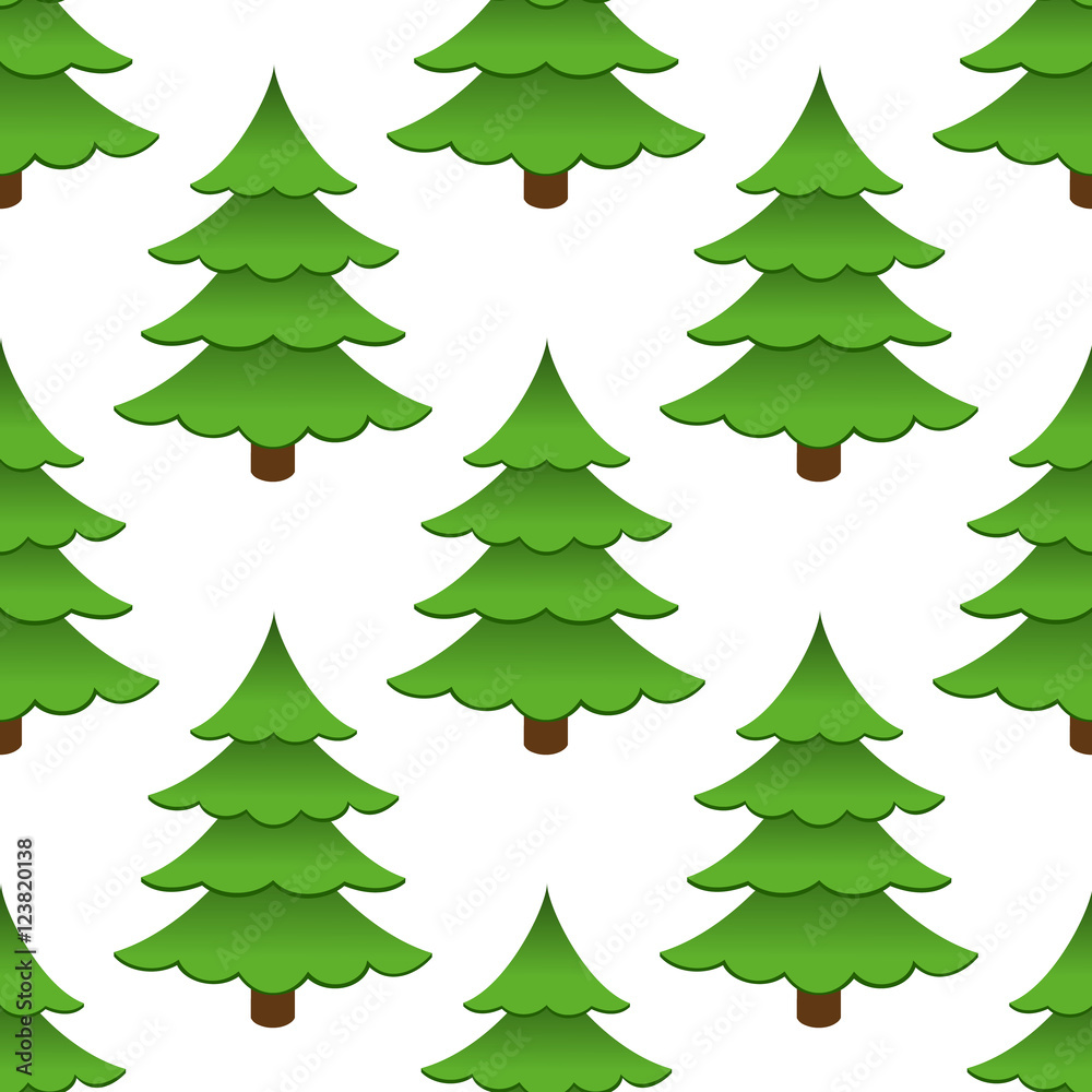Seamless background of trees