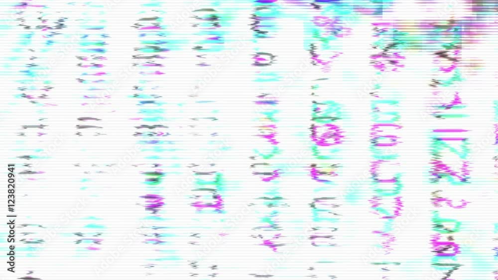 Data Glitch 006: Streaming data distortion (Loop).