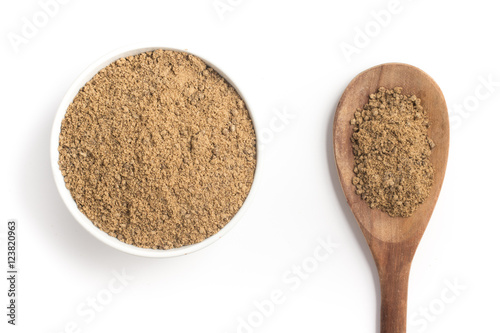 Brown Sugar into a bowl photo