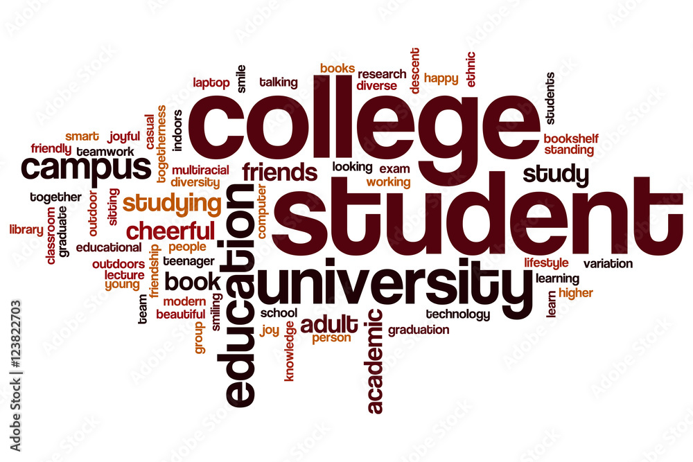 College student word cloud Stock Illustration | Adobe Stock