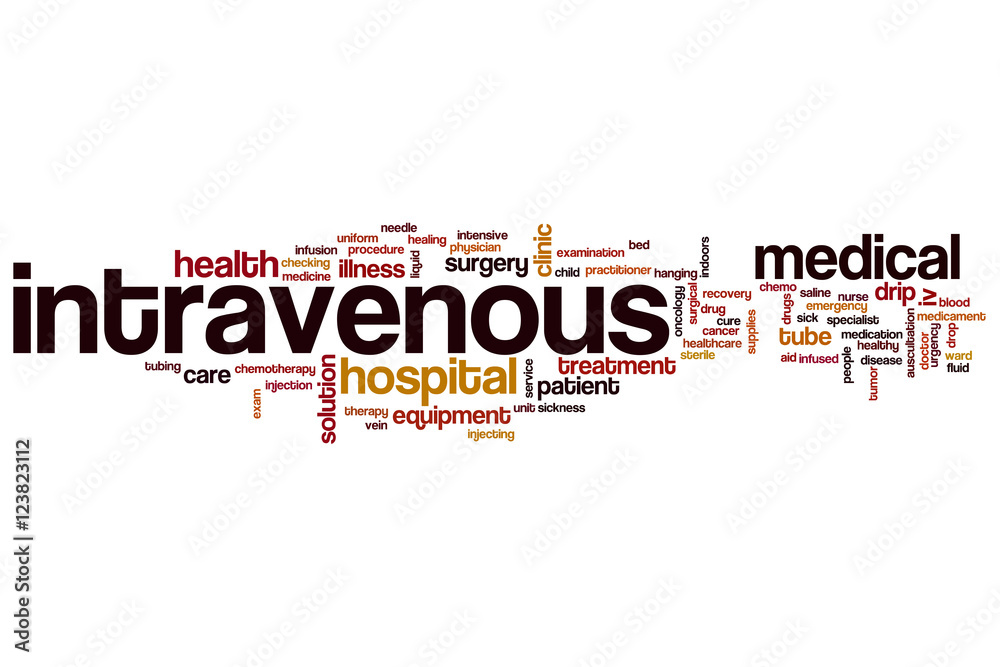 Intravenous word cloud