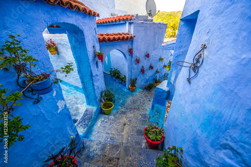Beautiful blue medina of Chefchaouen city in Morocco, Africa. © Mariana Ianovska