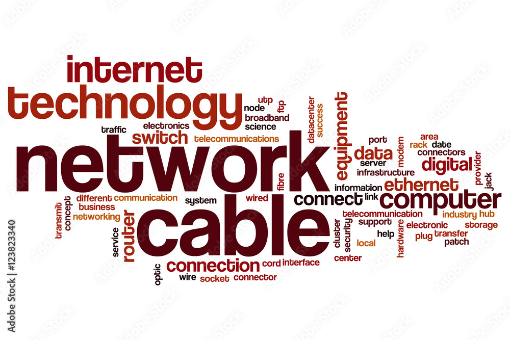 Network cable word cloud Network cable word cloud