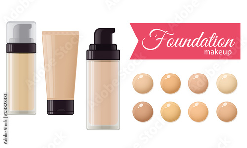 Set of foundation cream