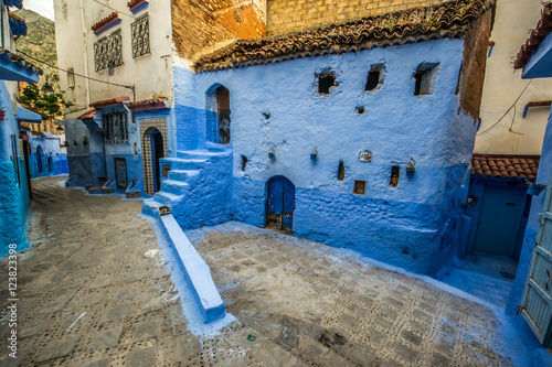 Beautiful blue medina of Chefchaouen city in Morocco, Africa. © Mariana Ianovska