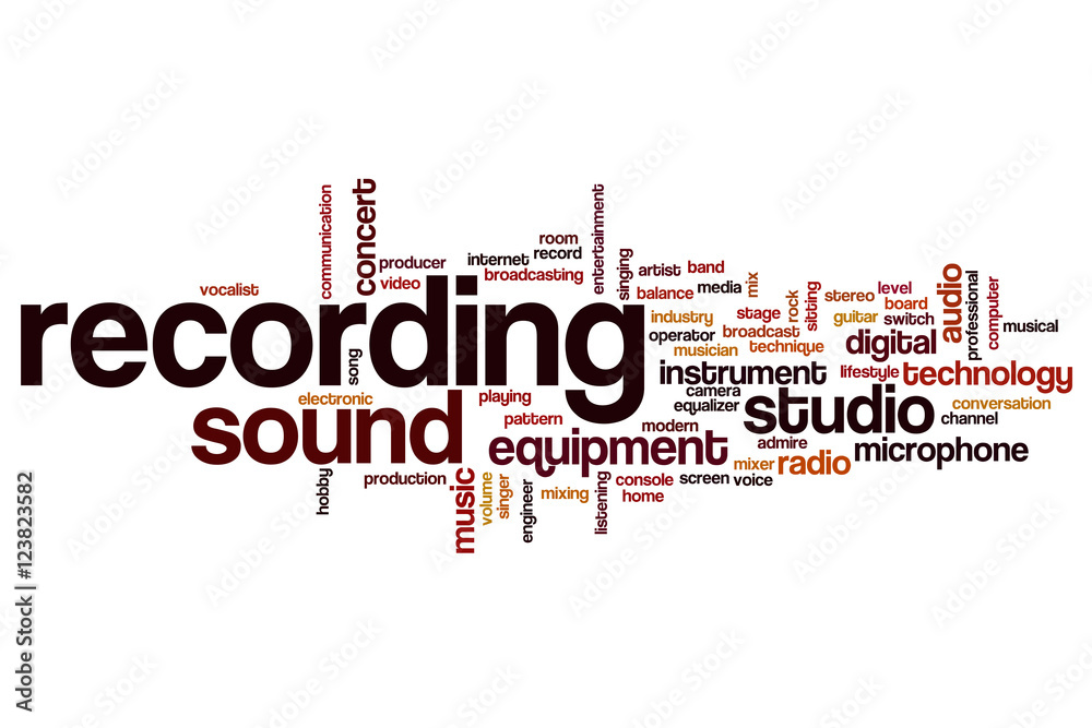 Recording word cloud
