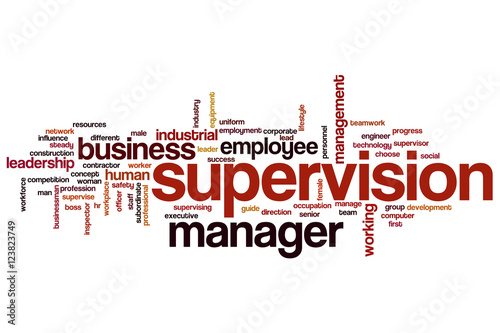 Supervision word cloud