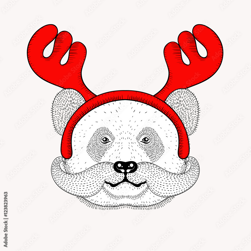 Dignified cute reindeer  color pencil drawing  Stock Illustration  84318081  PIXTA