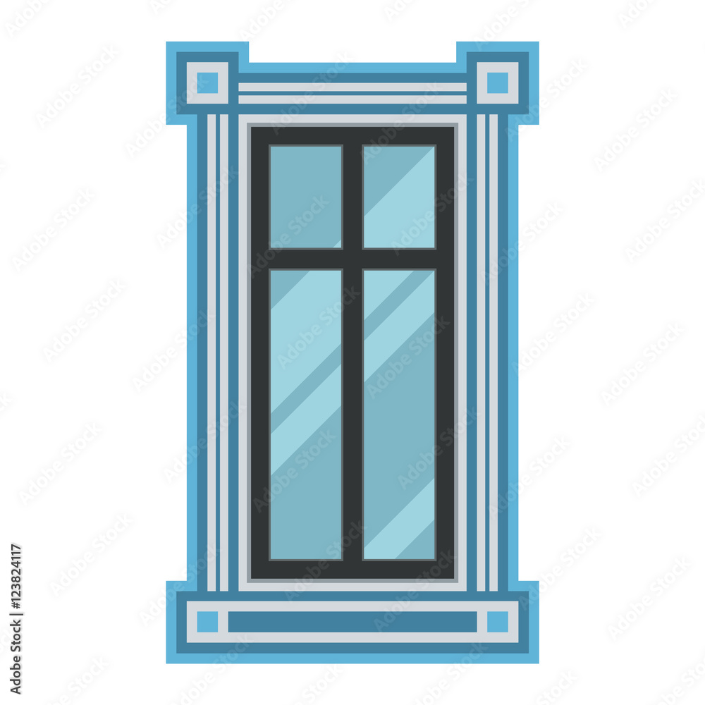 Window vector element isolated Window vector element isolated
