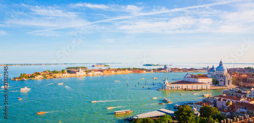 Beautiful panorama Aerial View of Venice
