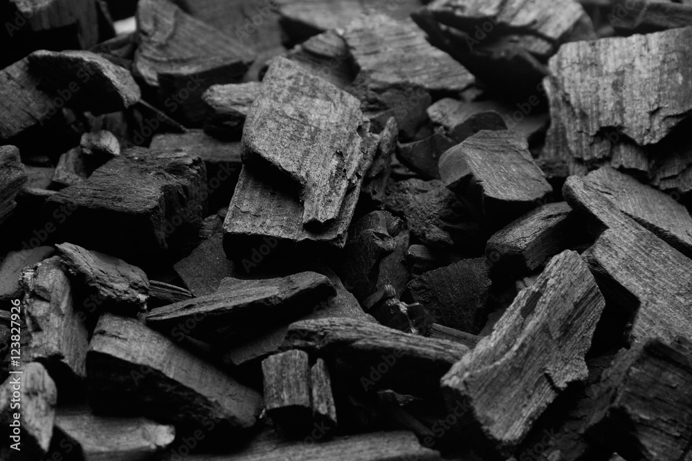 Black charcoal texture background.selective focus Black charcoal texture background.selective focus