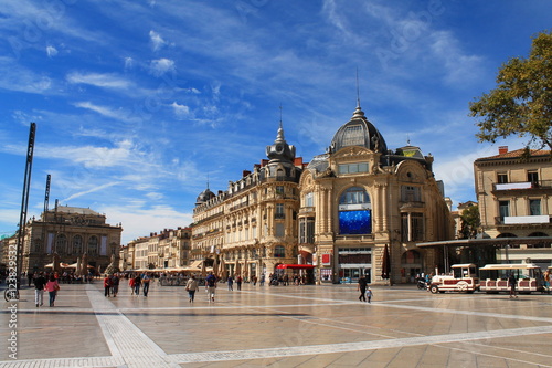 Place de la comédie à Montpellier, France photo