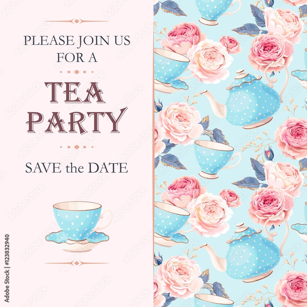 Tea party invitation