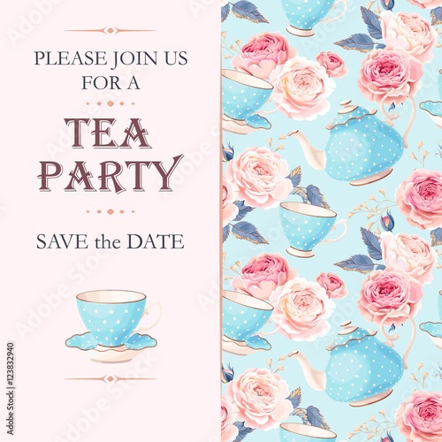 Tea party invitation