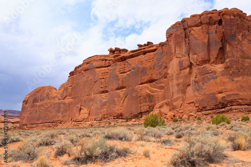 Panorama from Arches National Park, Utah. USA