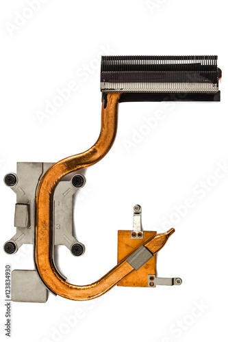 Heatpipe and radiators for cooling of computer processor, coolin photo