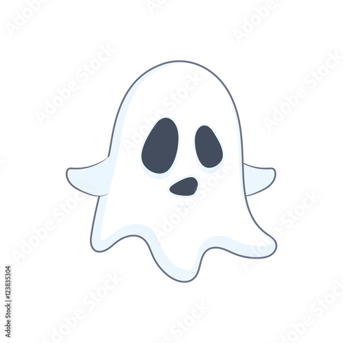 Little Halloween ghost illustration