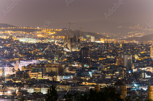 Barcelona city scape at night © Christoph