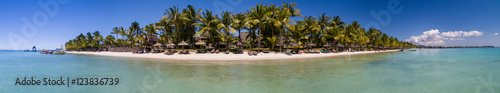 Panorama  Trou aux Biches Beach  Mauritius