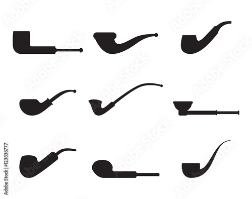 Smoking pipe icons