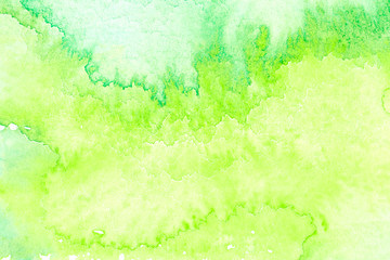 Abstract green watercolor paint background
