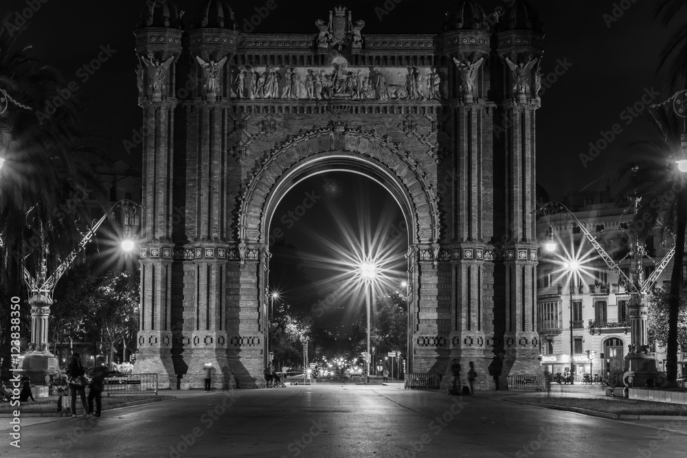 Fotografie Arc de Triomf in Barcelona Spain