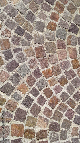 Cobblestone road texture. Horizontal Image 