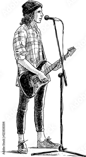 young street guitarist