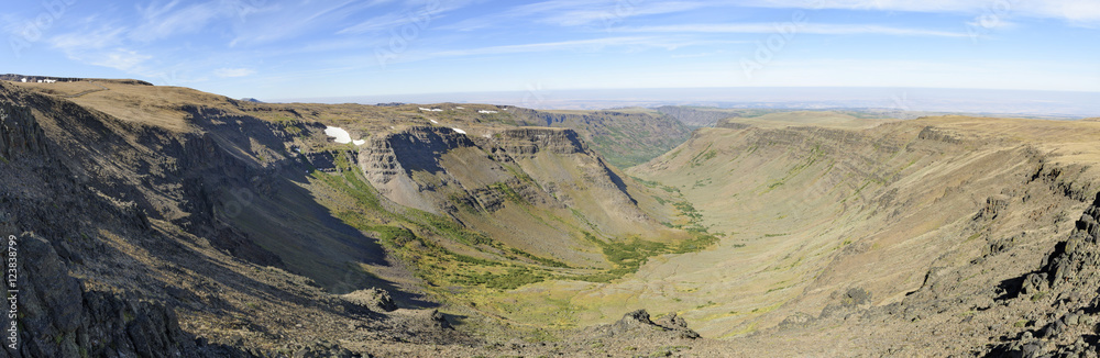 Panorama Little Blitzen Gorge, Steens Mountain, Harney County, Southeastern Oregon