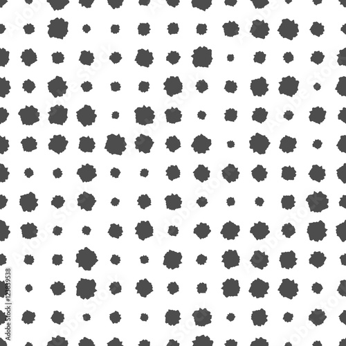 Seamless pattern from simple rounded shapes.
